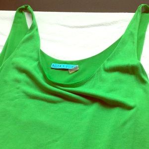 Alice & Olivia Sheer Tank Dress